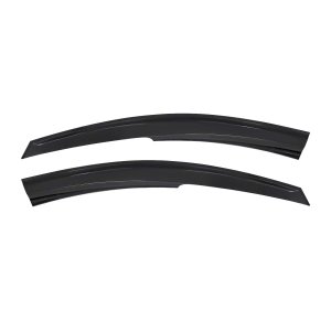 Hyundai Accent Wind Deflector - Omac - Acrylic 2 Pcs - Black - '06-'11